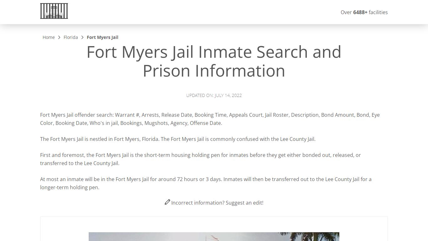 Fort Myers Jail Inmate Search, Visitation, Phone no ...