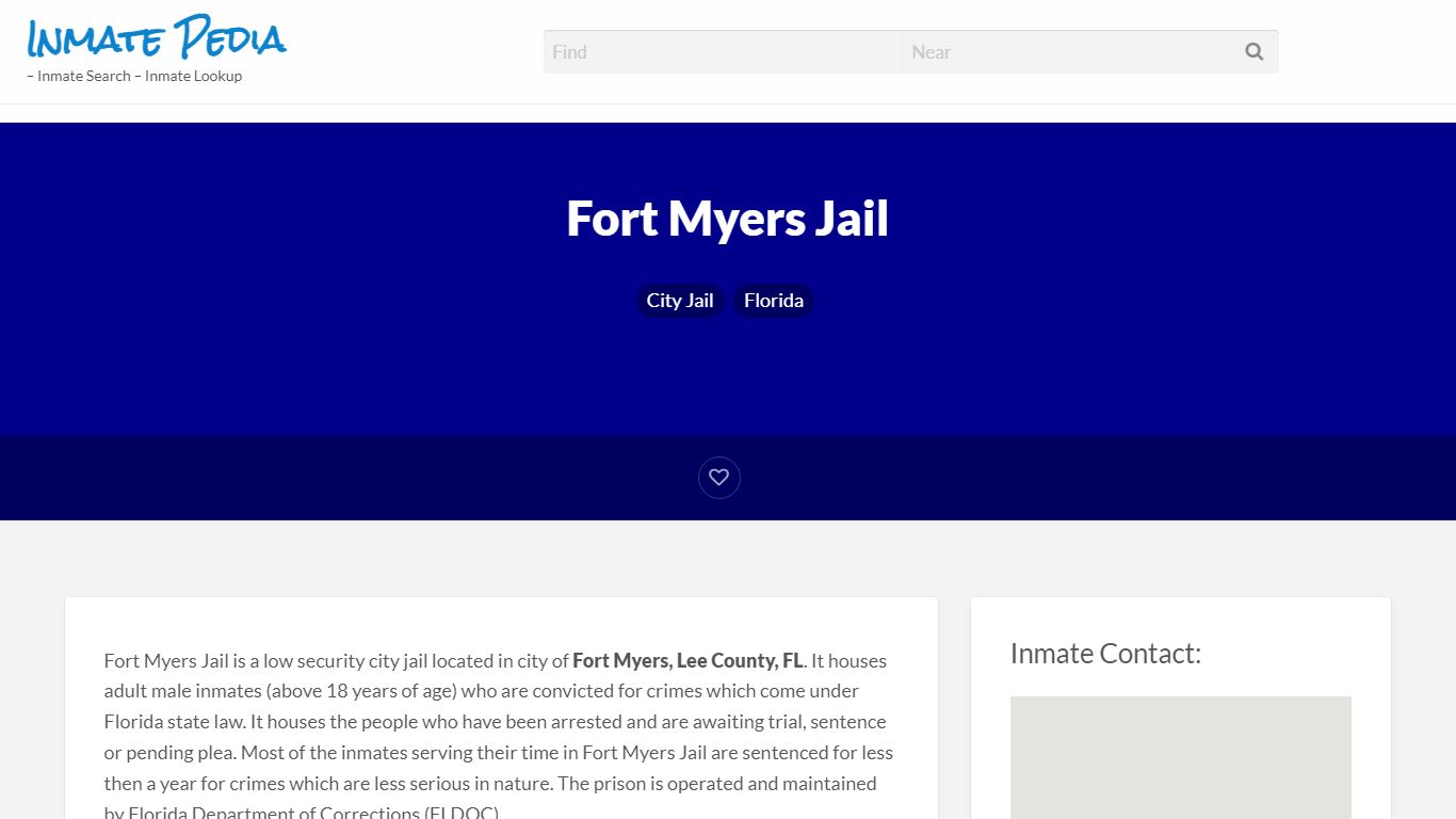 Fort Myers Jail – Inmate Pedia – Inmate Search – Inmate Lookup